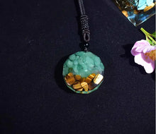 Load image into Gallery viewer, Buddha Padmasana Tree of Life Orgonite Necklace - Energy Protection Buddha padmasana