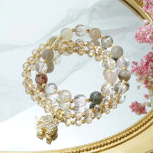 Load image into Gallery viewer, Buddha Padmasana Rose Quartz Elephant Healing Energy Charm Bracelet Buddha padmasana