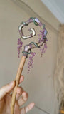 Wisteria Vine & Star Ring Handcrafted Wand (2-in-1 Hairpin)