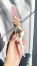 Load image into Gallery viewer, Aphrodite’s Love · Ocean Rose Quartz Ritual Dagger Buddha padmasana
