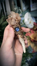 Load image into Gallery viewer, 「Lunar Quartz Shamanic Wand」Handcrafted Crystal Energy Totem for Rituals &amp; Spiritual Awakening Buddha padmasana
