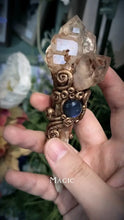 Load image into Gallery viewer, 「Lunar Quartz Shamanic Wand」Handcrafted Crystal Energy Totem for Rituals &amp; Spiritual Awakening Buddha padmasana