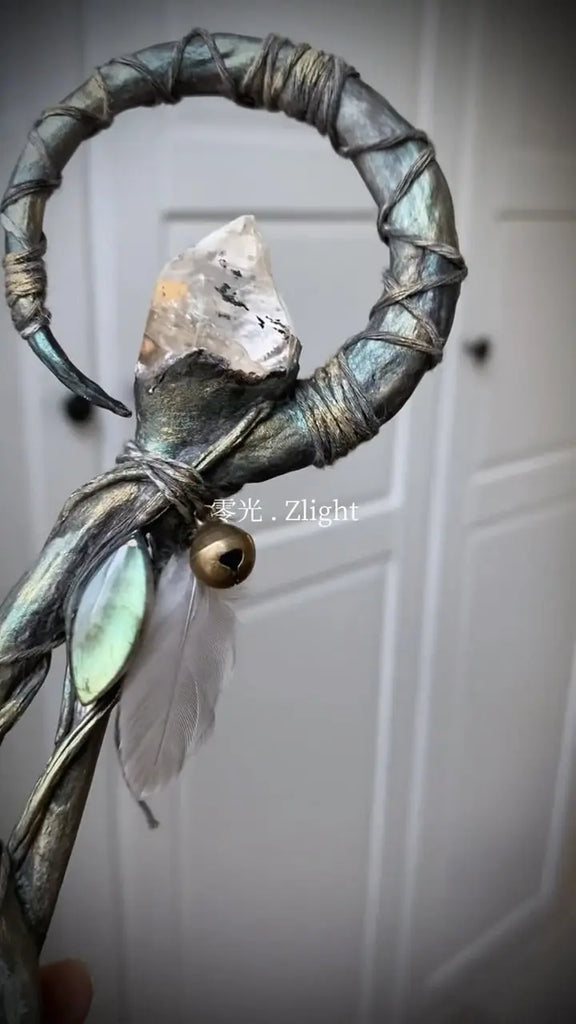 Azure Horn Crystal Chime: Serenity Wand