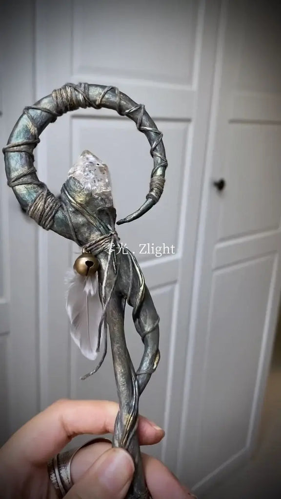 Azure Horn Crystal Chime: Serenity Wand