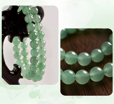 Green Aventurine Bracelet - Buddha padmasana