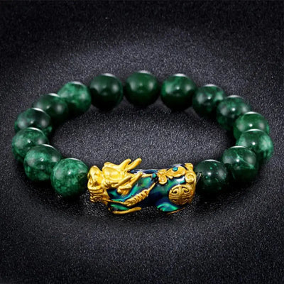 Buddha Padmasana FengShui PiXiu Jade Protection Bracelet Buddha padmasana