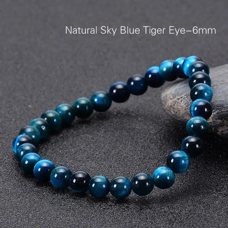 Buddha Padmasana Blue Tiger Eye Protection Bracelet Buddha padmasana