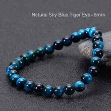 Load image into Gallery viewer, Buddha Padmasana Blue Tiger Eye Protection Bracelet Buddha padmasana
