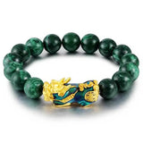 Buddha Padmasana FengShui PiXiu Jade Protection Bracelet