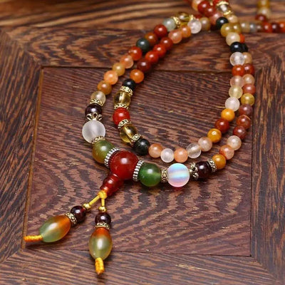Buddha Padmasana The 108 Quartz Healing Mala Bracelet - Buddha padmasana