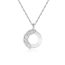Load image into Gallery viewer, Buddha Padmasana Natural White Jade Koi Lucky Necklace - Buddha padmasana