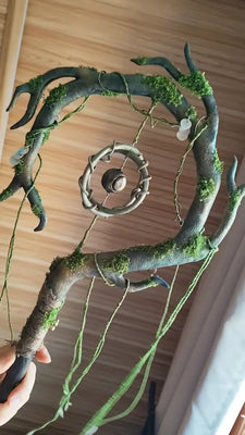 Forest Moon Glow Spirit Wand Buddha padmasana