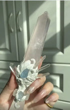 Load image into Gallery viewer, Aurora Pact · Twin Crystal Ritual Dagger Buddha padmasana