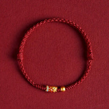 Load image into Gallery viewer, Buddha Padmasana 925 Sterling Silver Handmade Koi Fish Wealth Success Braided Rope Bracelet Buddha padmasana
