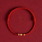Luck2025 Buddha Padmasana 925 Sterling Silver Handmade Koi Fish Wealth Success Braided Rope Bracelet