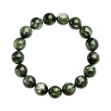Load image into Gallery viewer, Buddha Padmasana Seraphinite (Green Dragon Crystal)‌Bracelet Buddha padmasana