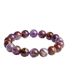 Load image into Gallery viewer, Buddha Padmasana Purple Phantom Quartz Bracelet Buddha padmasana