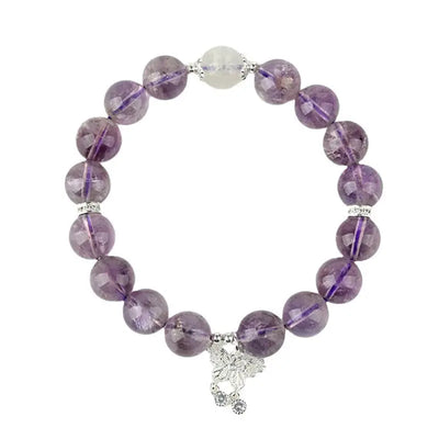 Buddha Padmasana Amethyst & Blue Moonstone Butterfly Bracelet‌ Buddha padmasana
