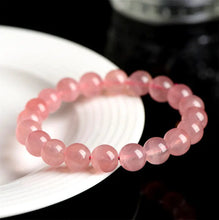 Load image into Gallery viewer, Buddha Padmasana Rose Quartz Beaded Bracelet Buddha padmasana
