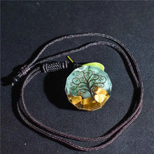 Load image into Gallery viewer, Buddha Padmasana Tree of Life Orgonite Necklace - Energy Protection Buddha padmasana