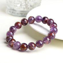 Load image into Gallery viewer, Buddha Padmasana Purple Phantom Quartz Bracelet Buddha padmasana
