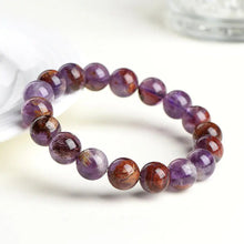 Load image into Gallery viewer, Buddha Padmasana Purple Phantom Quartz Bracelet Buddha padmasana