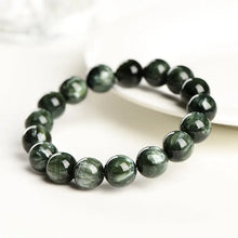 Load image into Gallery viewer, Buddha Padmasana Seraphinite (Green Dragon Crystal)‌Bracelet Buddha padmasana