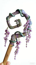Load image into Gallery viewer, Wisteria Vine &amp; Star Ring Handcrafted Wand (2-in-1 Hairpin)