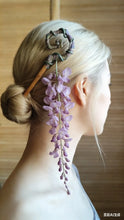 Load image into Gallery viewer, Wisteria Vine &amp; Star Ring Handcrafted Wand (2-in-1 Hairpin)