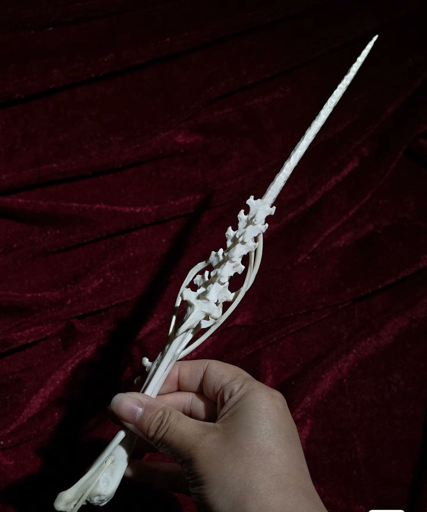 Handcrafted Bone Ritual Dagger, ethically sourced natural bone carving for witchcraft, Wicca, cosplay, gothic home decor, and occult collections. Custom orders available.