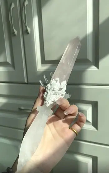 Aurora Pact · Twin Crystal Ritual Dagger Buddha padmasana