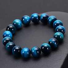 Load image into Gallery viewer, Buddha Padmasana Blue Tiger Eye Protection Bracelet Buddha padmasana