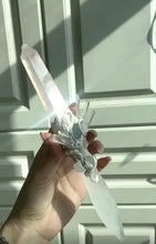 Load image into Gallery viewer, Aurora Pact · Twin Crystal Ritual Dagger Buddha padmasana