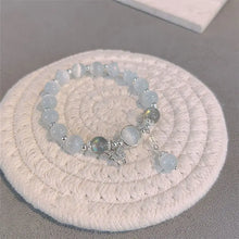 Load image into Gallery viewer, Buddha Padmasana Cat&#39;s Eye Moonstone Butterfly Star Charm Support Bracelet - Buddha padmasana